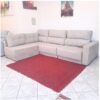 SOFÁ RETRÁTIL VENEZA 2,80 X 2,20 X 1,10 C/CHAISE ASSENTOS MOLAS BRAÇO 20CM TECIDO 900