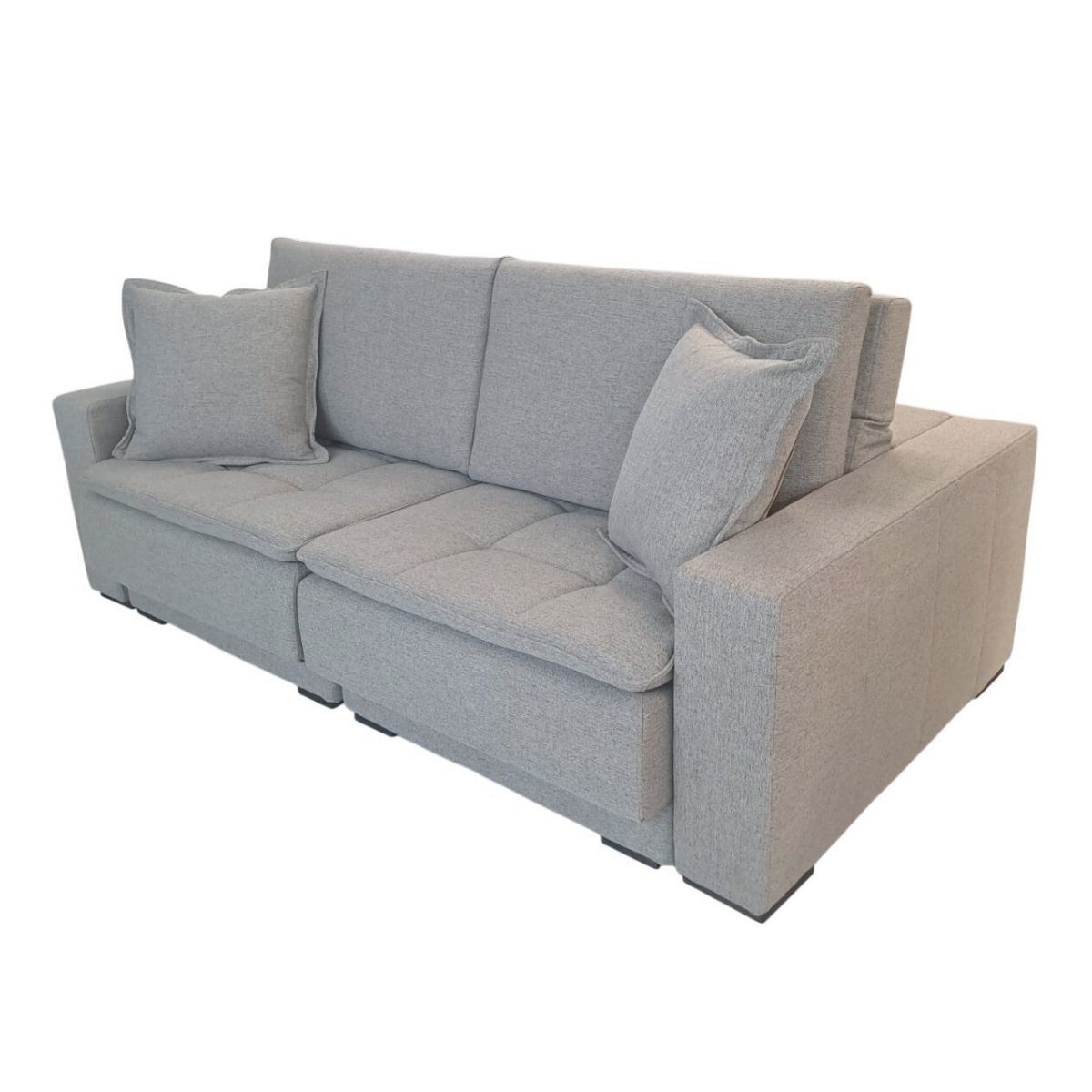 2d0cb5bd8215e336e05851f65fec6d3c-1.jpg SOFÁ RETRÁTIL MILLENIUM 2,30 X 1,20 ASSENTOS EM MOLAS TECIDO B-872 - Imagem 1