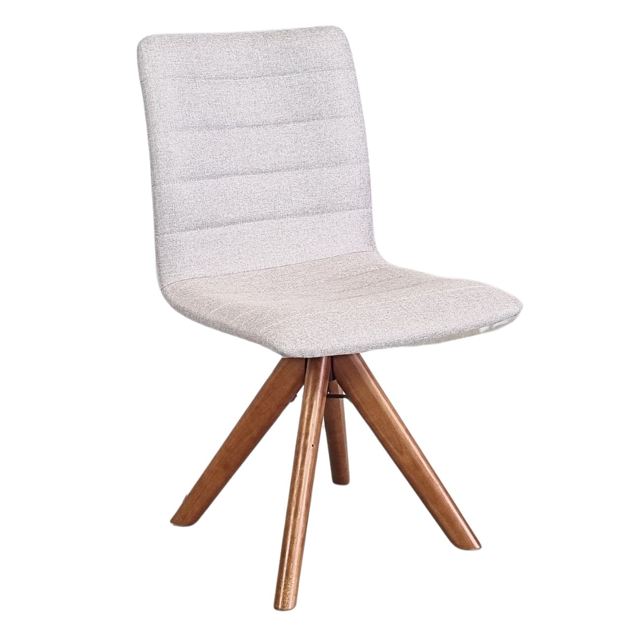 83db915b608d8e679fe3707956901060.jpg CADEIRA PALOMA TECIDO 119 GIRO CASTANHO - Imagem 1