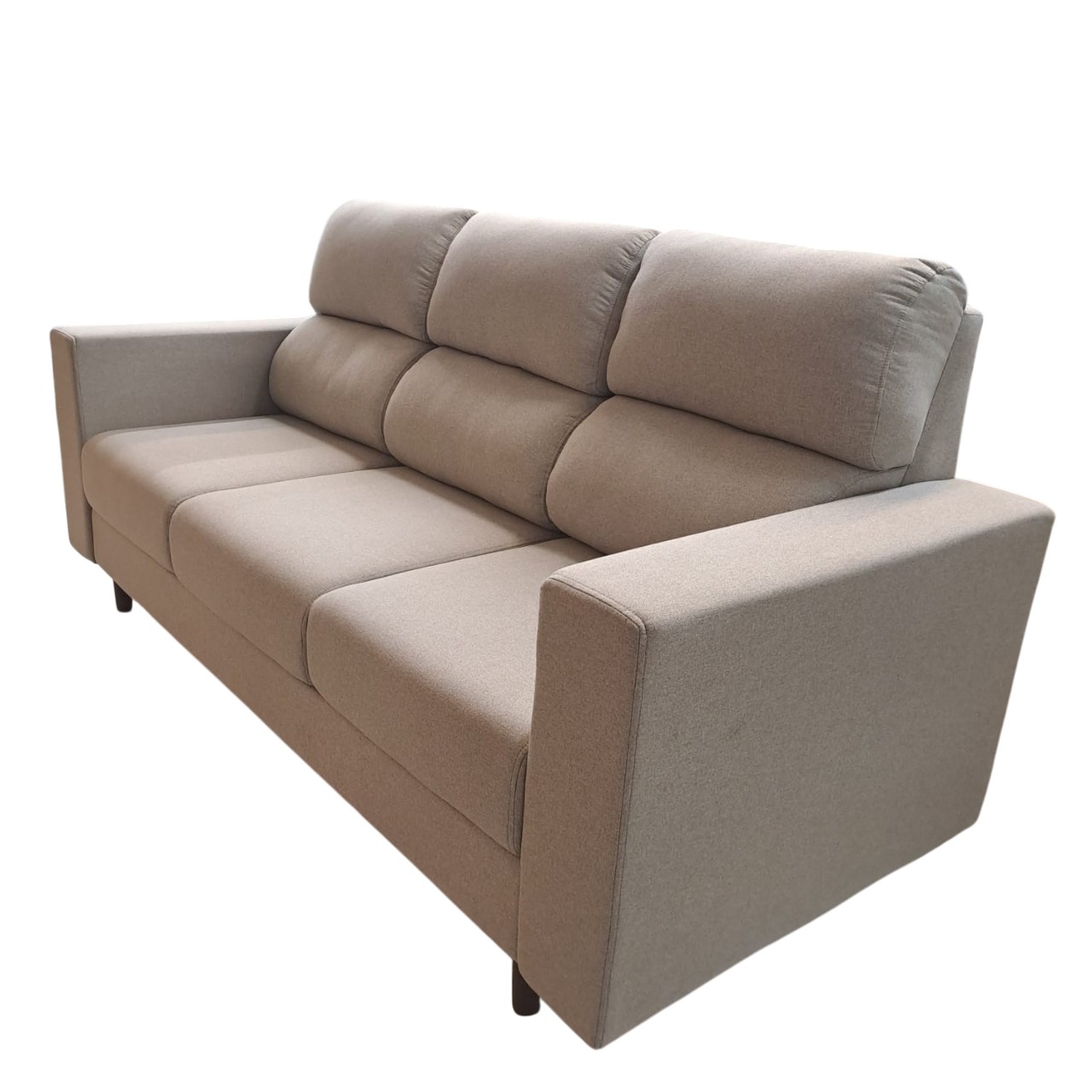 8dd5ddf51954b9095a0aec16a099e6d7.jpg SOFÁ RELAX 2,20 X 90 ASSENTOS MOLAS BRAÇOS RETOS TECIDO 887 - Imagem 1