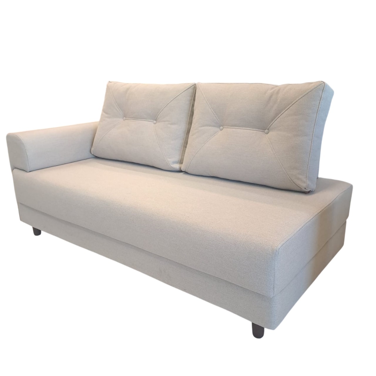 dd7f90bd35010301fae5ce306063b83b.jpeg SOFA LIRA 1,75 X 0,88 ASSENTOS EM MOLAS TECIDO B-825 - Imagem 1