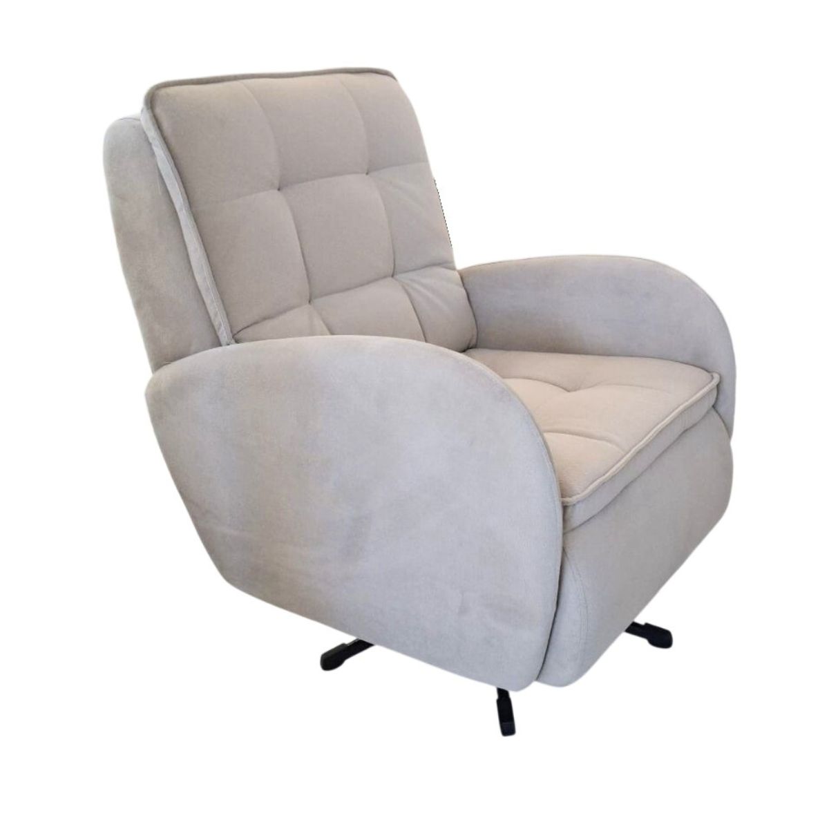 0e8f012aaf2d829d64e844e477ec7354.jpg POLTRONA MILANO BALANÇO E GIRO ASSENTO EM ESPUMA TECIDO 243 - Imagem 1