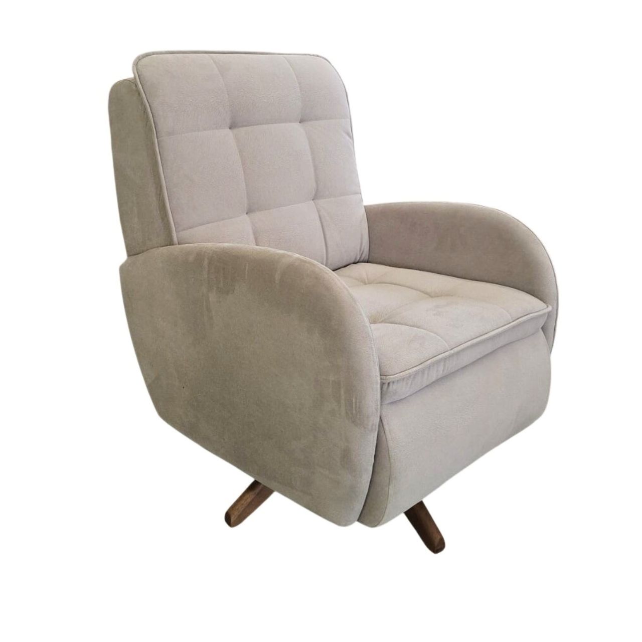 238ba117b1c894db7d3e3eb2c2c89bea.jpg POLTRONA MILANO GIRATÓRIA TECIDO 243 - Imagem 1