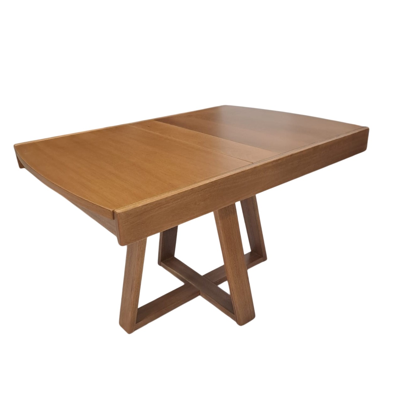 689242224adc1e8dd71d08d914d48632.jpg MESA ELASTICA ANNA 1,18X0,90 - ABERTA 1,68 TAMPO MADEIRA COR 30 - Imagem 1