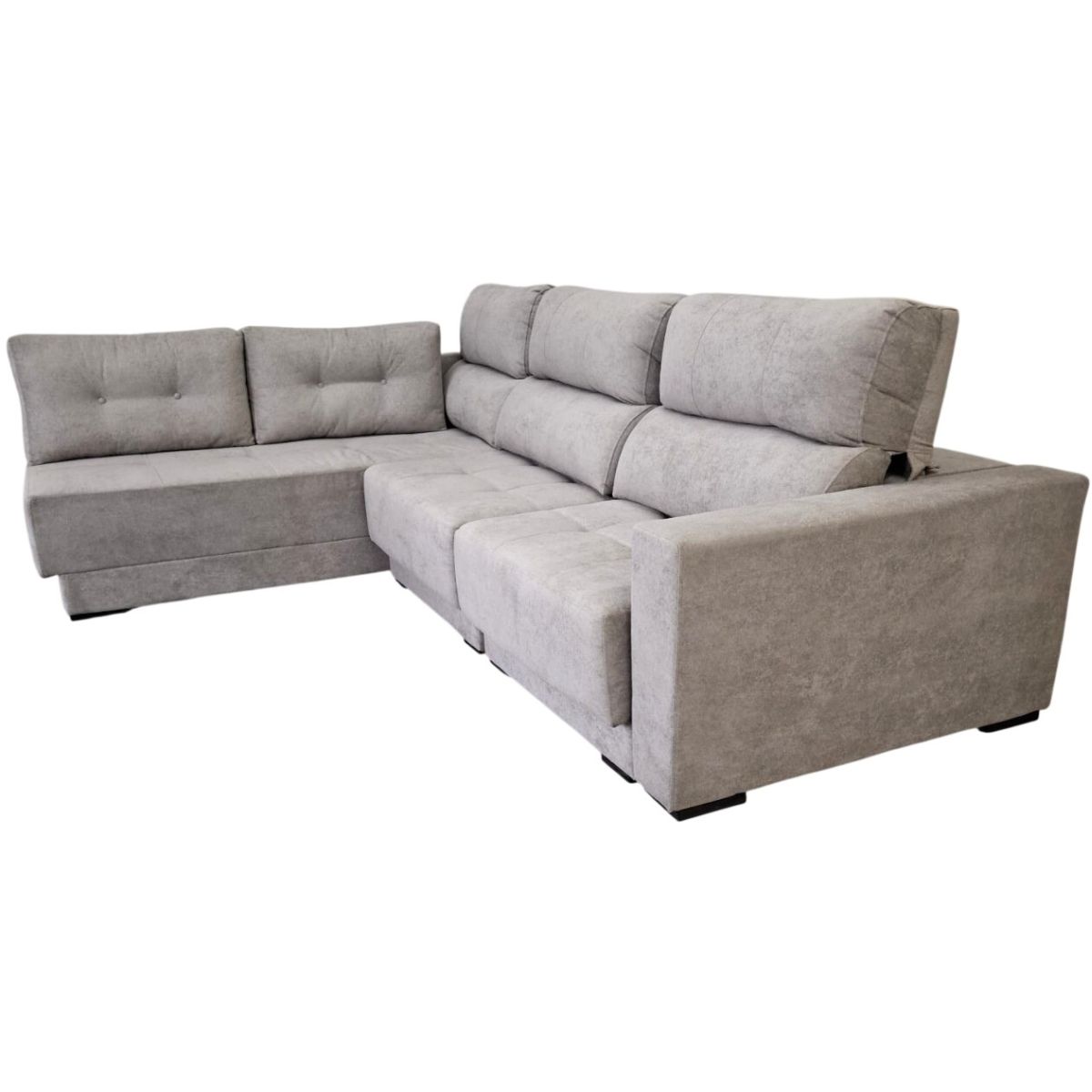 90283a89c0943415ab96d9422039633a.jpg SOFÁ RETRÁTIL VENEZA 2,80 X 2,20 X 1,10 C/CHAISE ASSENTOS MOLAS BRAÇO 20CM TECIDO 900 - Imagem 1