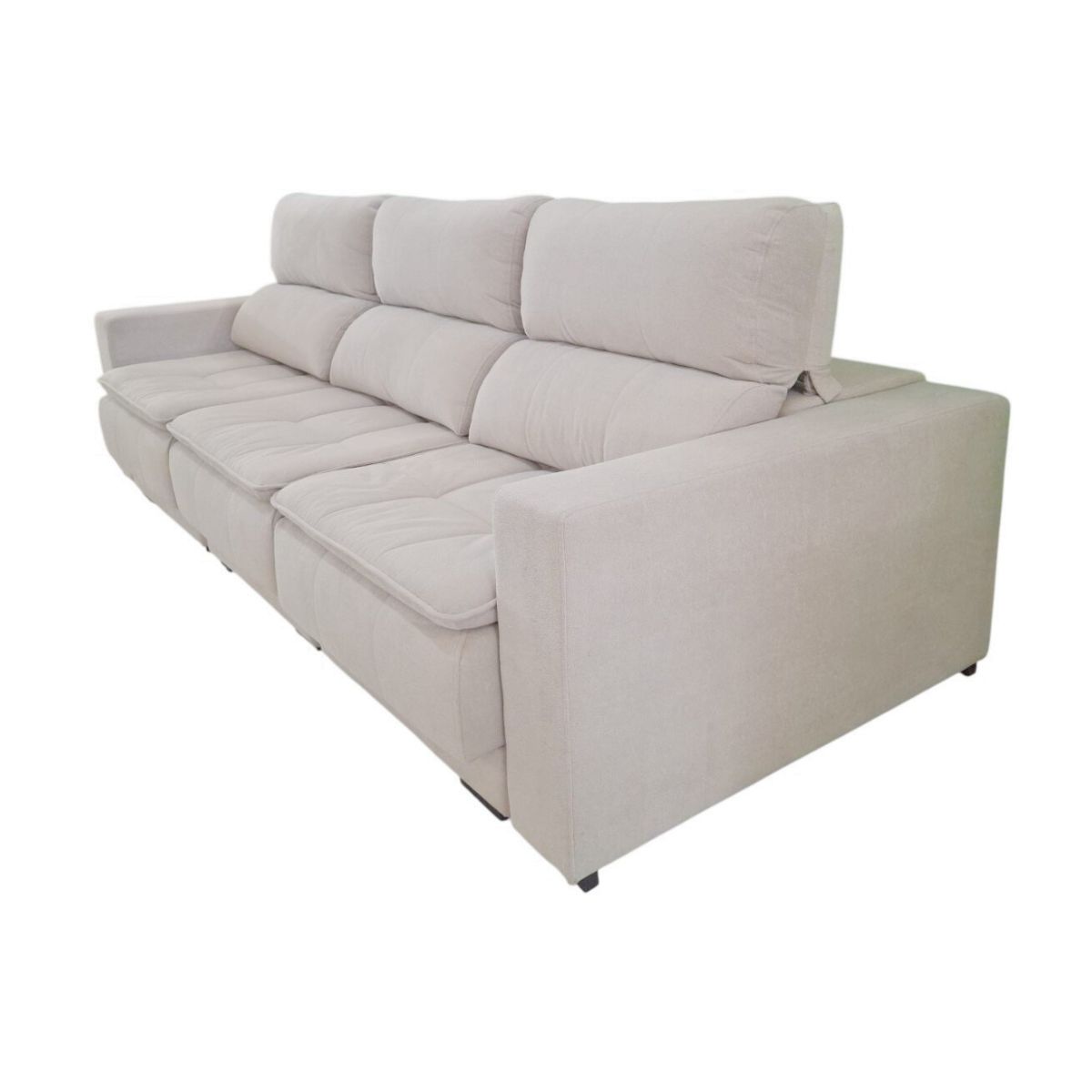 6ad247ea3bdf16432b0386338304044f.jpg SOFÁ RETRÁTIL MADRID 2,80 X 1,10 ASENTOS EM MOLAS C/CABO USB TECIDO 883 - Imagem 1